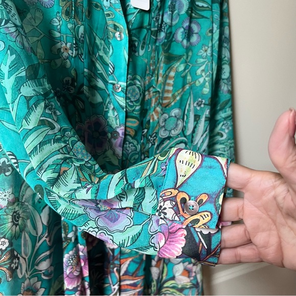 NWT SOFT SURROUNDINGS Luau Garden Tunic Shirt with matching camisole size XS - Picture 6 of 12